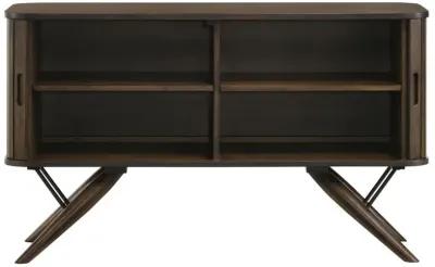 Wes - 2 Door Sideboard Buffet Storage Cabinet - Dark Walnut