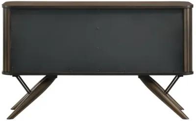 Wes - 2 Door Sideboard Buffet Storage Cabinet - Dark Walnut