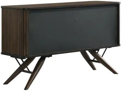 Wes - 2 Door Sideboard Buffet Storage Cabinet - Dark Walnut