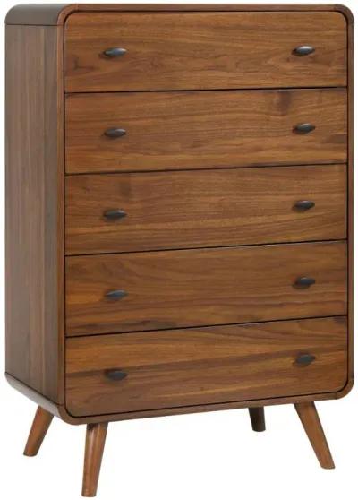 Robyn - 5-Drawer Bedroom Chest - Dark Walnut