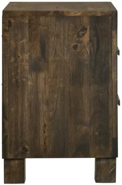 Woodmont - 2-Drawer Nightstand - Rustic Golden Brown