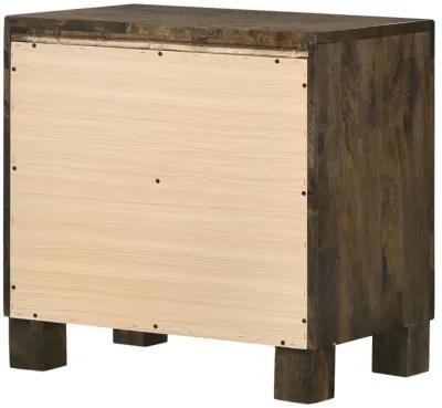 Woodmont - 2-Drawer Nightstand - Rustic Golden Brown