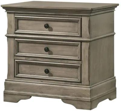 Manchester - 3-Drawer Nightstand - Wheat Brown