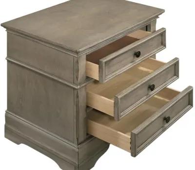 Manchester - 3-Drawer Nightstand - Wheat Brown