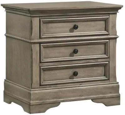 Manchester - 3-Drawer Nightstand - Wheat Brown