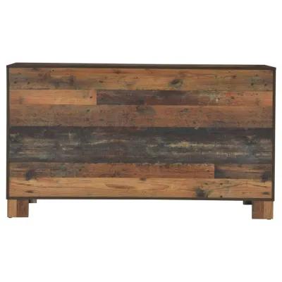 Sidney - 6-Drawer Dresser - Rustic Pine