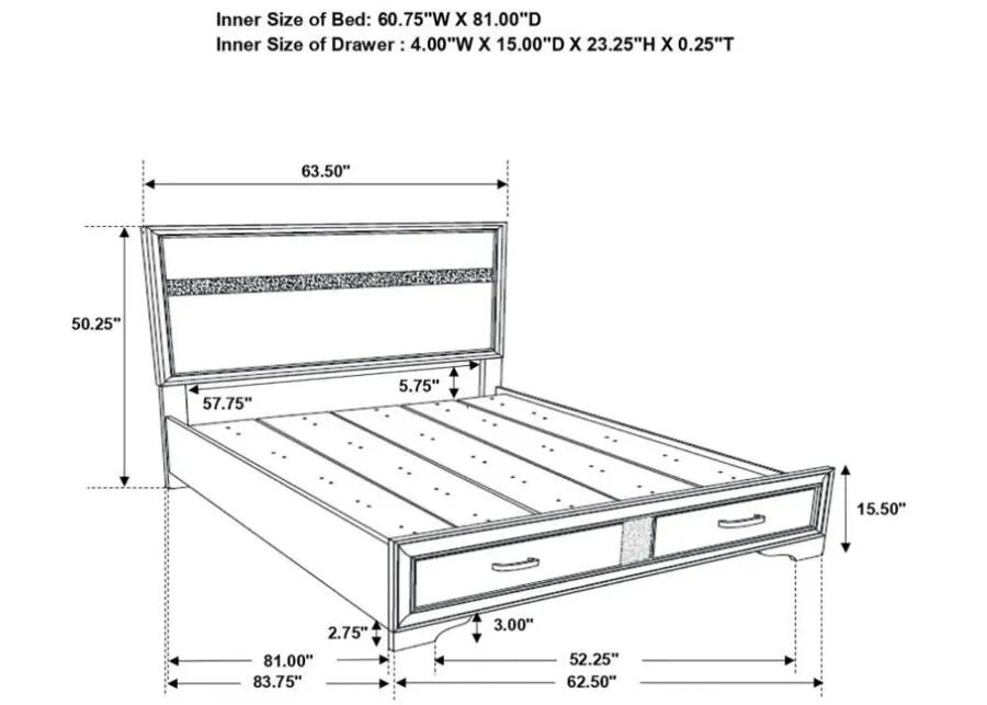 Miranda - 2-Drawer Storage Bed