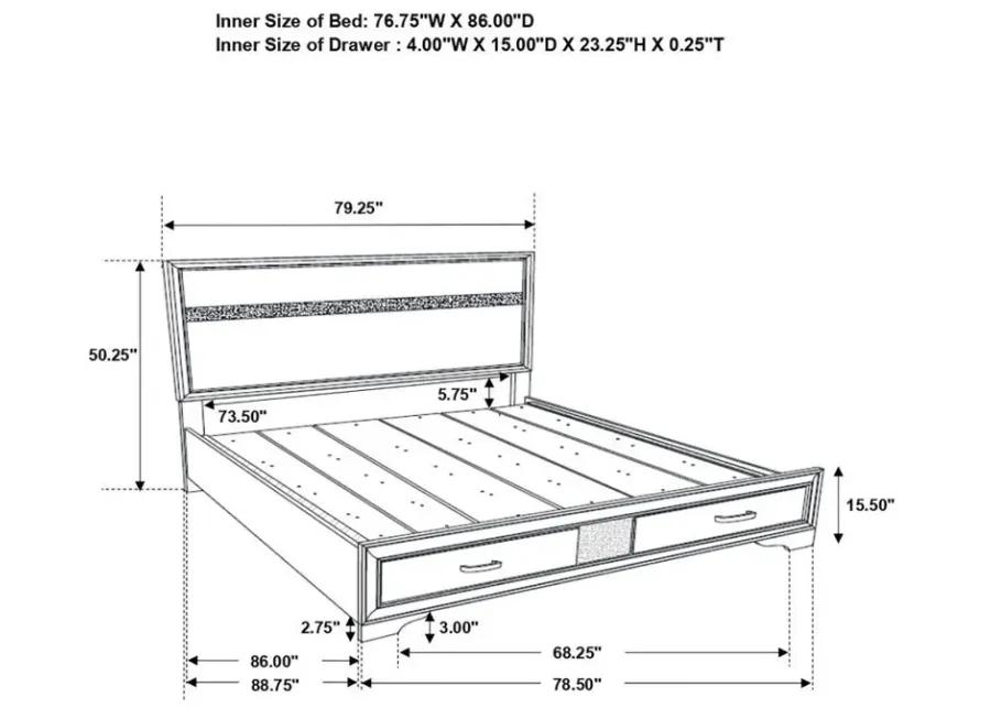 Miranda - 2-Drawer Storage Bed