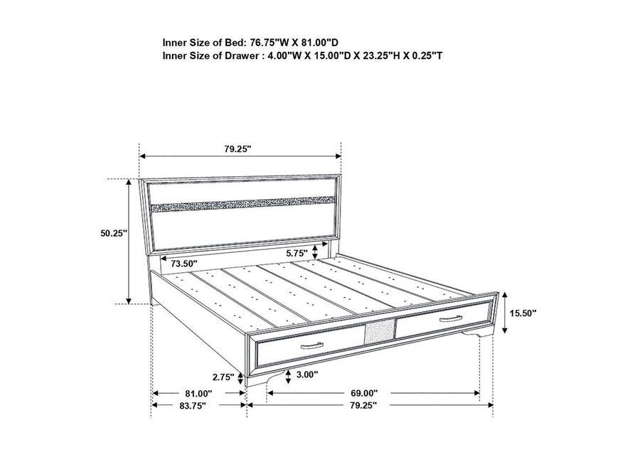 Miranda - 2-Drawer Storage Bed