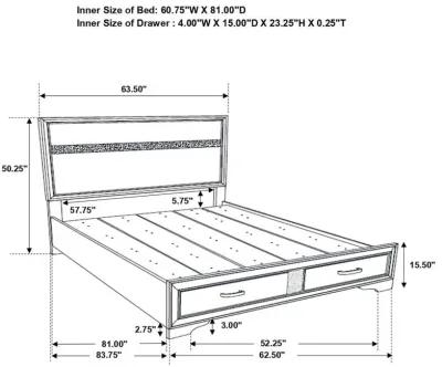 Miranda - 2-Drawer Storage Bed