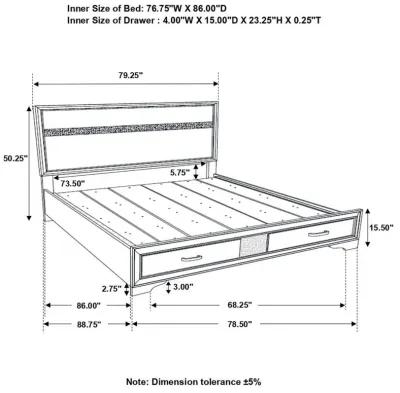 Miranda - 2-Drawer Storage Bed