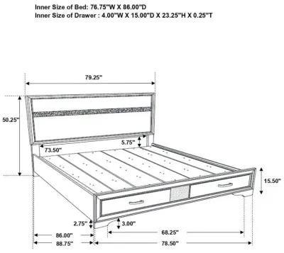 Miranda - 2-Drawer Storage Bed