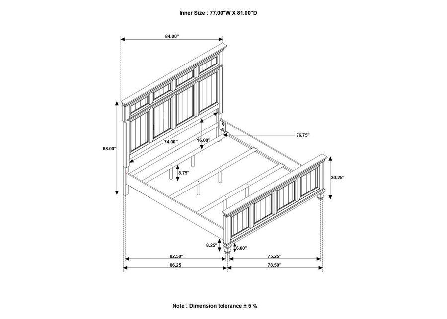 Avenue - Panel Bed