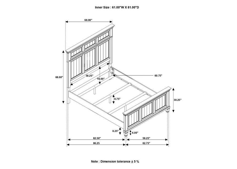 Avenue - Panel Bed