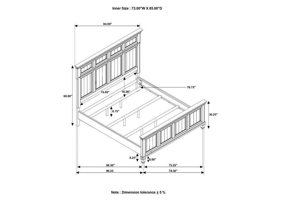 Avenue - Panel Bed