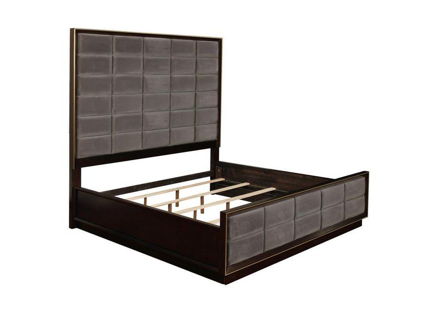 Durango - Upholstered Bed Peppercorn