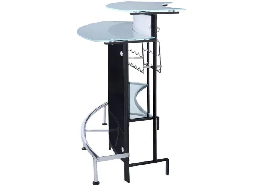 Keystone - Glass Top Bar Unit - Black