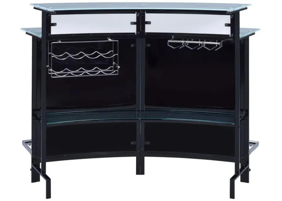 Keystone - Glass Top Bar Unit - Black