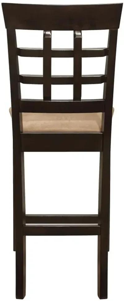 Gabriel - Lattice Back Counter Chair (Set of 2) - Cappuccino