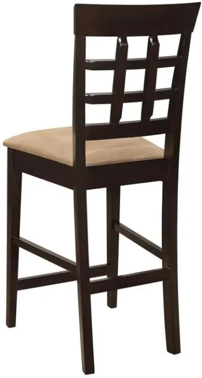 Gabriel - Lattice Back Counter Chair (Set of 2) - Cappuccino