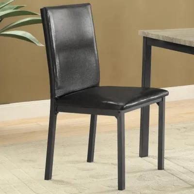 Garza - Upholstered Dining Side Chairs (Set of 2) - Black