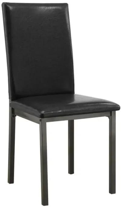 Garza - Upholstered Dining Side Chairs (Set of 2) - Black