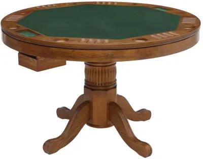 Mitchell - 5-Piece Dining And Game Table Set - Amber