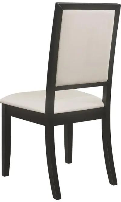 Louise - Upholstered Dining Side Chairs (Set of 2) - Black And Cream