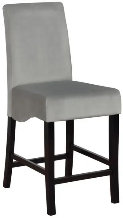 Stanton - Upholstered Counter Chairs (Set of 2) - Gray And Black