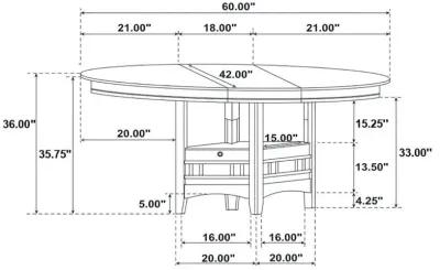 Lavon - Oval Extension Counter Dining Table - Espresso