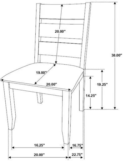 Alston - Wood Dining Side Chair (Set of 2) - Knotty Nutmeg