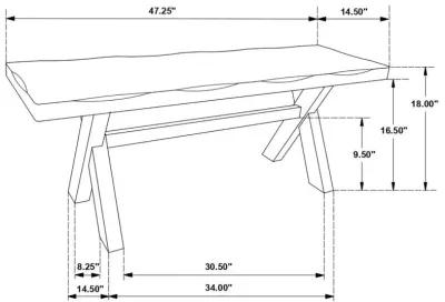 Alston - Wood Dining Bench - Knotty Nutmeg