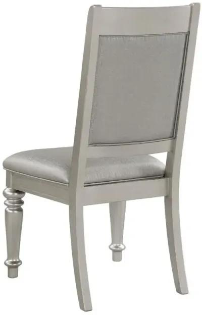 Bling Game - Dining Side Chair (Set of 2) - Metallic Platinum