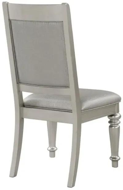 Bling Game - Dining Side Chair (Set of 2) - Metallic Platinum