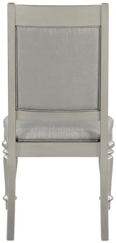 Bling Game - Dining Side Chair (Set of 2) - Metallic Platinum