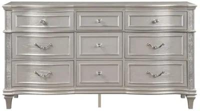 Evangeline - 9-Drawer Dresser - Silver Oak