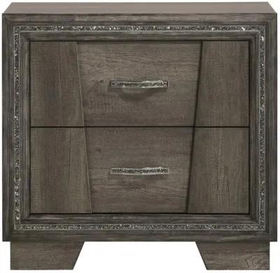 Janine - 2-Drawer Nightstand - Gray