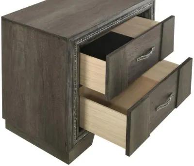 Janine - 2-Drawer Nightstand - Gray