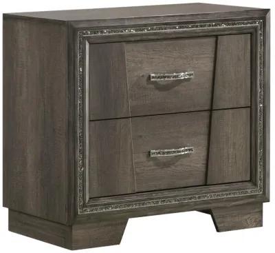 Janine - 2-Drawer Nightstand - Gray