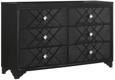 Penelope - 6-Drawer Dresser - Midnight Star