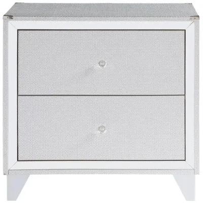 Larue - 2-Drawer Nightstand - Silver