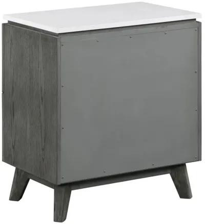 Nathan - 2-Drawer Nightstand - Gray