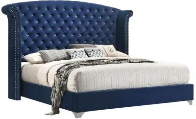 Melody - Wingback Upholstered Bed