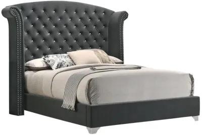 Melody - Wingback Upholstered Bed