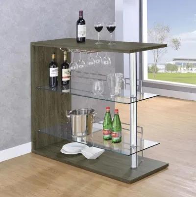 Prescott - Rectangular 2-Shelf Bar Unit