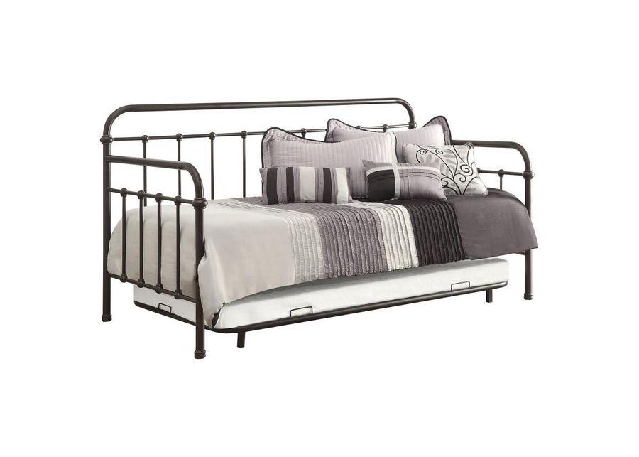 Livingston - Daybed With Trundle - Dark Bronze