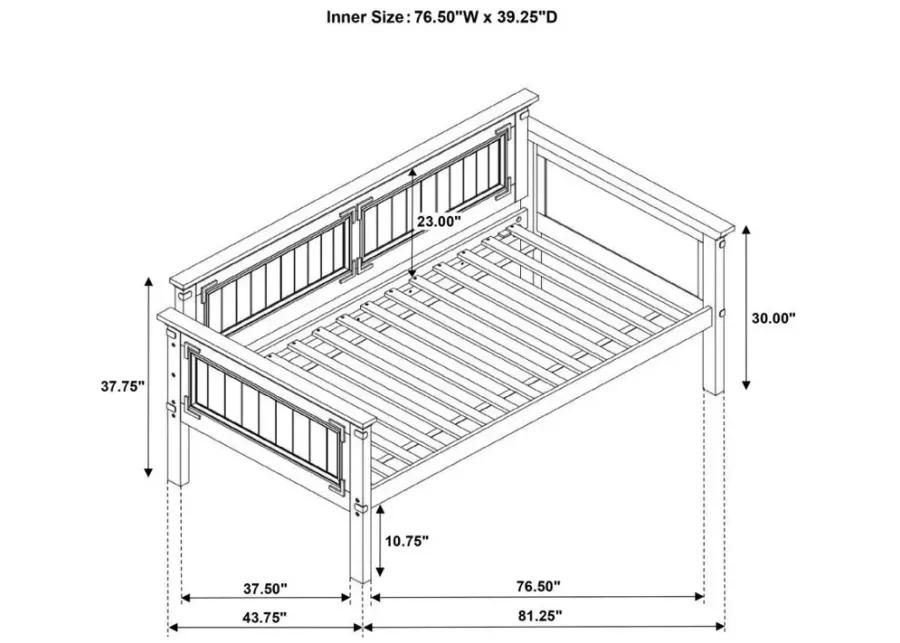 Oakdale - Twin DayBed - Rustic Honey