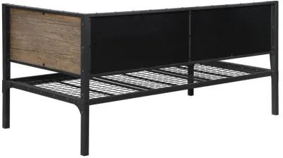 Getler - Metal Twin Daybed - Weathered Chestnut