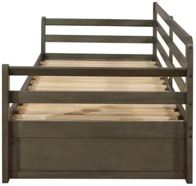 Sorrento - 2-Drawer Twin Daybed With Extension Trundle - Gray