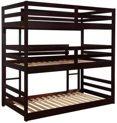 Sandler - Twin Triple Bunk Bed - Cappuccino